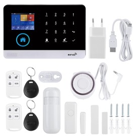 433MHZ Wireless GSM+GPRs WIFI Intelligent Video Alarm Smart Home Security Alarm System Kit