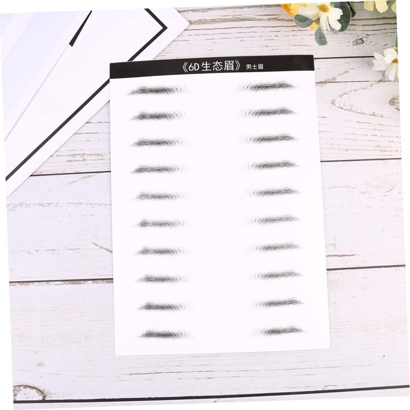 minkissy Sets Eyebrow Stencil Kit Realistic Eyebrow Tattoo Tint Long-lasting