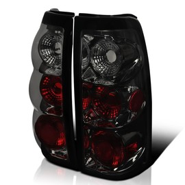 Spec-D Tuning Smoke Lens Tail Lights Compatible with 2003-2006 Chevy Silverado 1500/1500HD/2500/2500HD, 2004-2006 Chevy Silverado 3500, 2007 Chevy Silverado Classic, Left + Right Pair Assembly