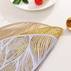 Hosoncovy 4 Pack Waves Decorative Placemats PVC Placemats Hollow Table