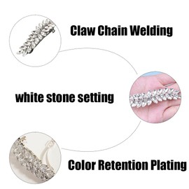 Silver Hair Clips with Rhinestones, Crystal Hair Pins, Diamond Hair Clips, Bridal Wedding Jewellery Hair Clip, Rhinestone Hair Pins, Metal Hair Clips, Party Everyday Dress