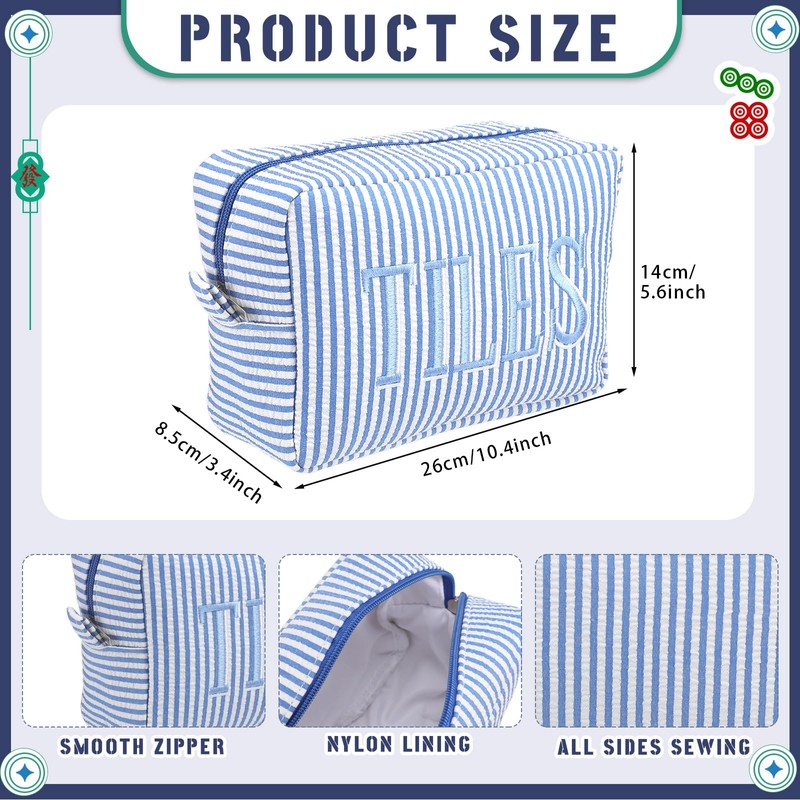 Sunnymove Empty Mahjong Bag Thickened American Mahjong Tiles Bag with