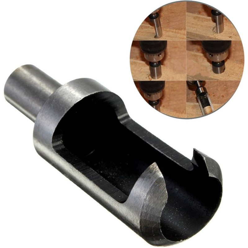 Bestgle 8 Pcs Wood Plug Cutter Cutting Tool Carbon Steel