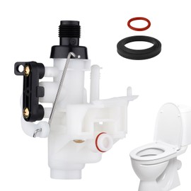 PEUTIER 31705 Toilet Water Valve Kit, RV Toilet Water Valve Parts with Rubber Toilet Ring Replacement and Closet Flange Seal Compatible with Thetford Aqua-Magic V High and Low Model Toilets