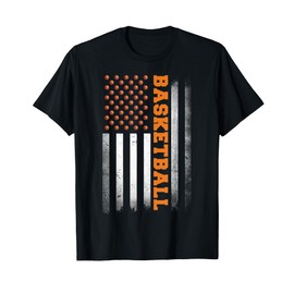 Basketball USA US Flag Basketball Men Boys T-Shirt