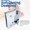 NovaNectar Brass Glass Door Hinge,90 Degree Heavy Duty Short Back