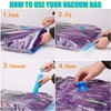 Vacuum Storage Bags (Small 6 Pack), Double-Zip Seal and Leak