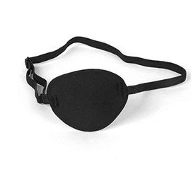 LASSUM Adults Kids Black Eyepatch,Comfortable Eye Patch Strabismus Adjustable Eye Patch Eye Mask for Recovery Eye