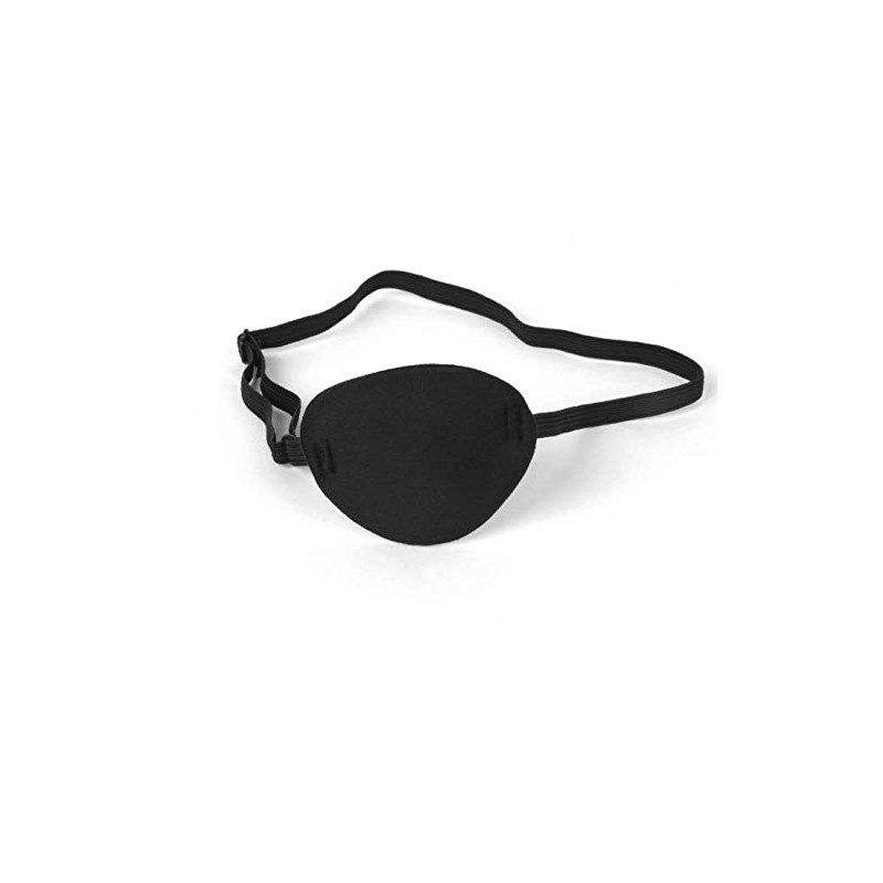 LASSUM Adults Kids Black Eyepatch,Comfortable Eye Patch Strabismus Adjustable Eye