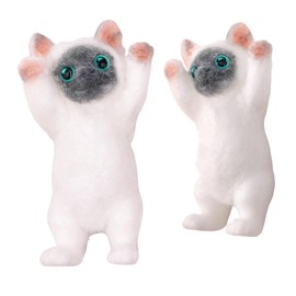 Hand Painted Cat Squishy Toys，Cute Ultra Soft Kitty Squeeze Fidget Toys for Stress Relief ,Kawaii Squishies Sticky Animal Toys for Adults Kids,Decompression Sensory Balls Toys for Autism