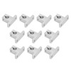 10 Pcs Linear Motion Rail Guide Support Aluminum Alloy High