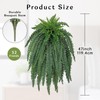 Ferns Fake Plants 52 Fronds Artificial Plants Outdoor 47" Long