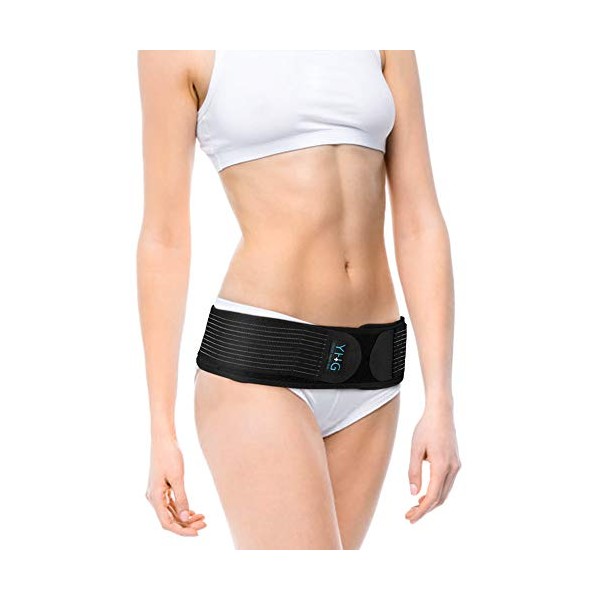 Sacroiliac Support Belt, Hip Supports Sacroiliac SI Joint Hip Belt Lower Back Support SI Sacroiliac Belt with Double-Layer Elastic Straps for Pelvis, Lumbar, SI Joint, Sciatica Pain Relief