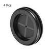 sourcing map Rubber Grommet Round Double-Sided Mount Dia 35 mm