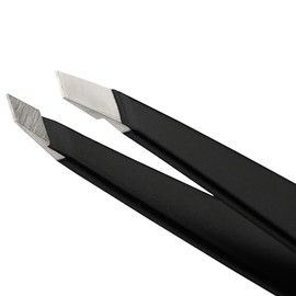 Pinza de cejas Tweezerman, obliqua clásica de color Cielo de Media Noche - Pinzas de para Depilación, de Acero Inoxidable para mujeres y hombres.