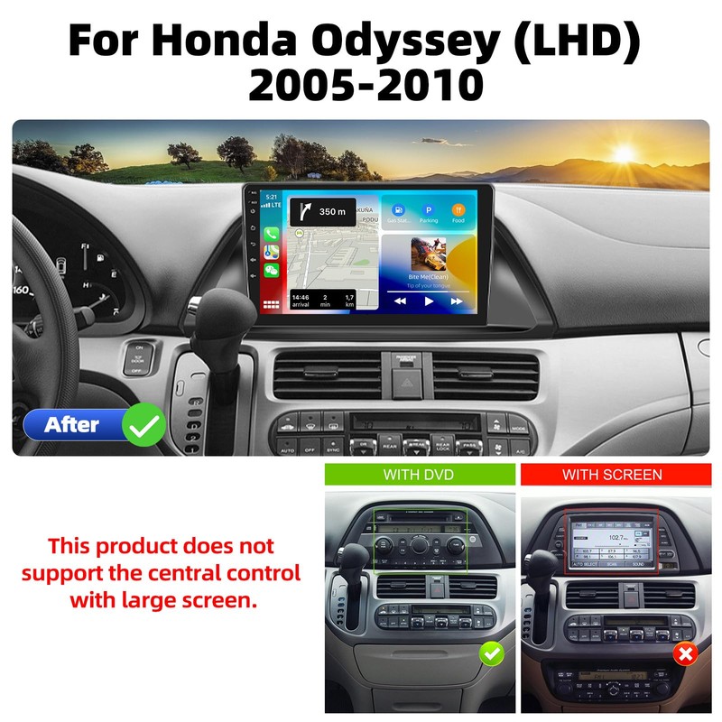 【DSP & 32-EQ】 4G+64G for Honda Odyssey 2005-2010 Android Car