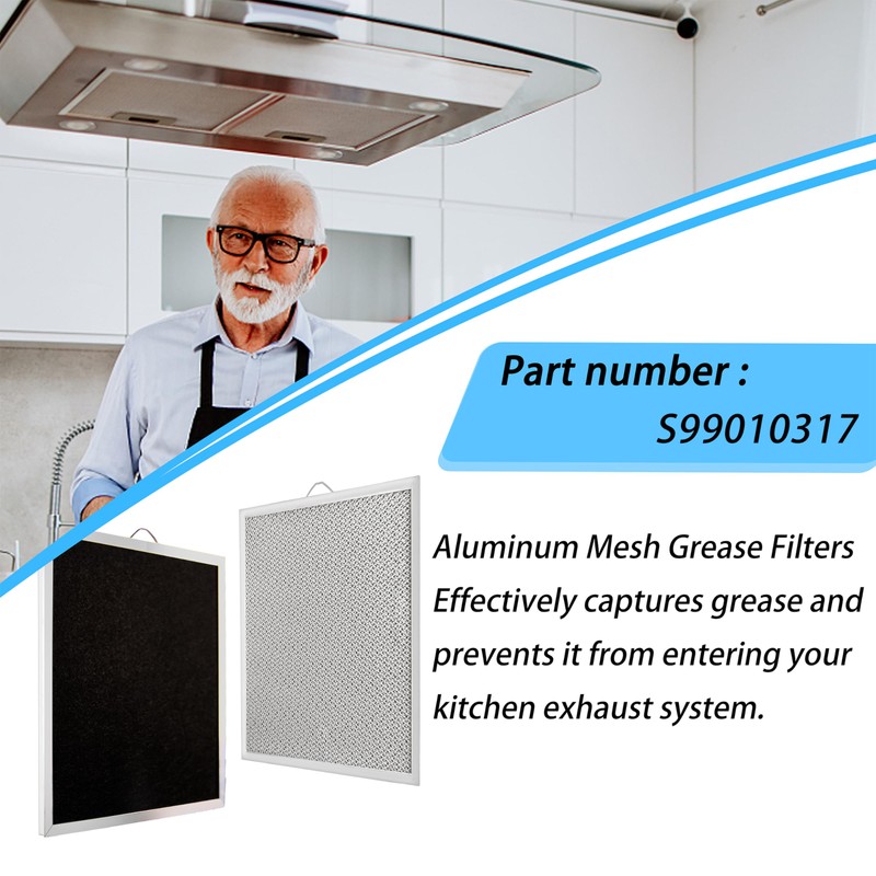 99010317 Charcoal Filter, For Broan Range Hood（11.81X 11.33X 0.4 in）-