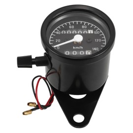 BUGUUYO Motorcycle Speedometer Odometer Dual Display Gauge for Compatibility Accurate Speed Tracking Classic Black Design for DIY Enthusiasts and All Motorcycle Models