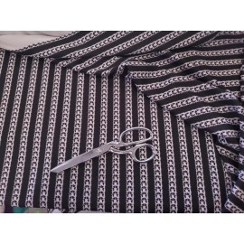 Unbranded Abstract Stripe Double  Knit Designer Arrow Geometric  BY the Yard