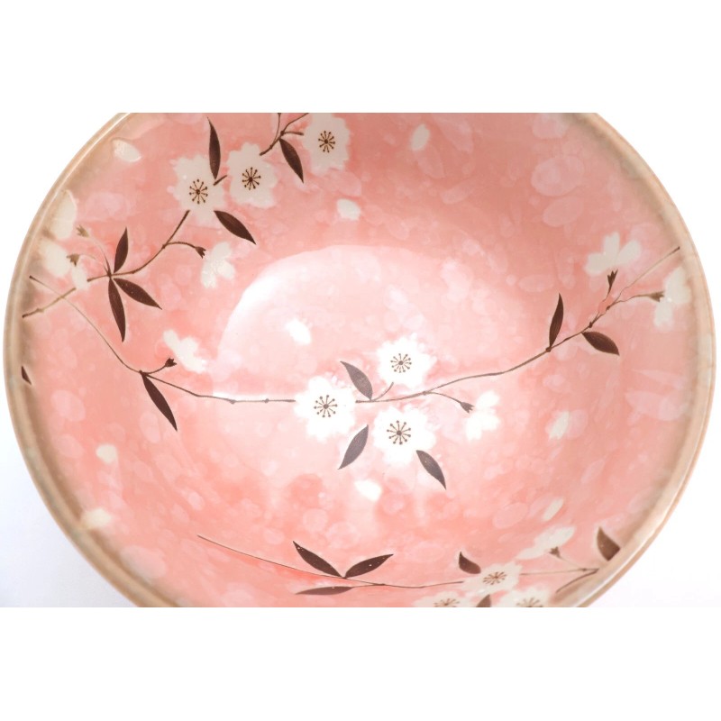 Unmarked Japanese Ramen Bowl 6.6" – Pink Cherry Blossoms –