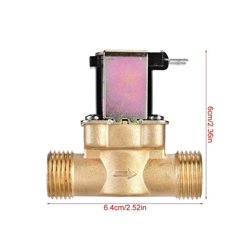 1/2 Inch DC 24 V Normally Closed Magnetic Solenoid Valve