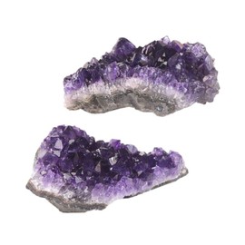 JUST IN STONES 1/2LB Natural Large Amethyst Geode Crystal Cluster Quartz Specimen Mineral Reiki Healing