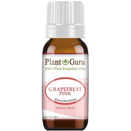 Pink Grapefruit Essential Oil 10 ml 100% Pure Undiluted Therapeutic Grade Cold Pressed from Fresh Grapefruit Peel, Great for Aromatherapy Diffuser, Relaxation and Calming, Natural Cleaner.