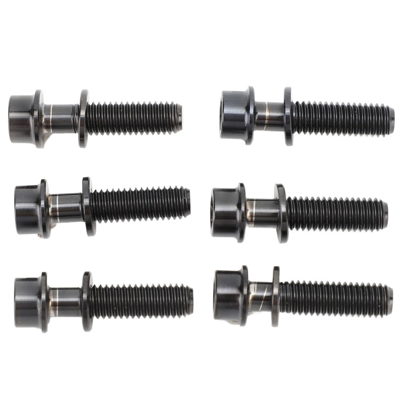 6PCS Bike Stem Bolts Titanium Alloy M5x20mm Bike Handlebar Stem