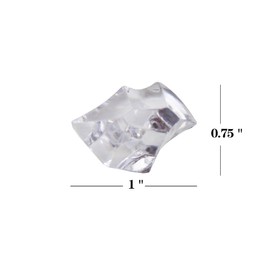 Clear Acrylic Ice Rock Crystals Treasure Gems for Table Scatters, Vase Fillers, Wedding, Banquet, Party, Event, Birthday Decoration (Clear, 150)