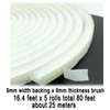80 Ft White Weather Stripping Brush for Sliding Window/Door Frame,