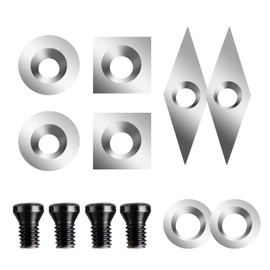 Kingson Carbide Tipped Wood Lathe Turning Tools Set, 20" Full Size Rougher Finisher Detailer Swan Neck Hollower Wood Lathe Tools with Removable Alloy Handle and Aluminum Carry Case…