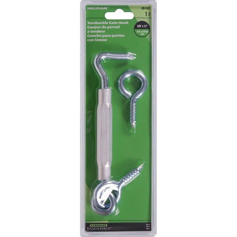 Hardware Essentials 851937 Turnbuckle gate Hook, 11"