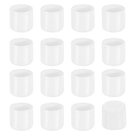 sourcing map 36Pcs Chair Leg Caps, 19mm (3/4 Inch) Non-Marking PVC Chair Leg Tips Non-Slip Chair Leg Floor Protectors Round Table Covers End Caps for Furniture, White