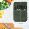 Chef Knife Roll Bag Portable Waterproof Waxed Canvas Knife Carrier