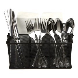 Organizador Canasta Mind Reader 4 Compartimientos Metalica