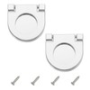 PATIKIL 1.4 Inch (35mm) Flush Ring Pull 2 Pcs Low