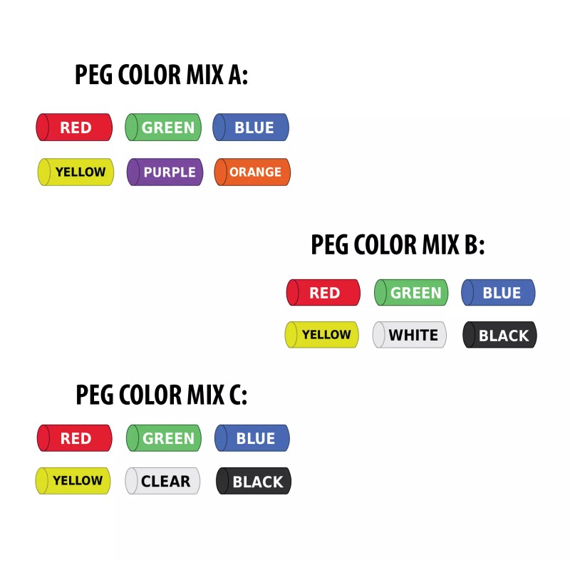 Giant Lite Brite Peg Sample Light Bright Round Polished Clear