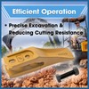5 Pcs Trenching Bucket Teeth with Skid Steer Backhoe Bolt
