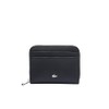 Lacoste Women's Daily City Small Zipped Billfold, Black, One Size,