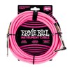 Ernie Ball - Cable trenzado para instrumentos, recto/acodado, 5,4 m,