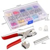 AAED Set of 100 Press Stud Set with Pliers, Sewing