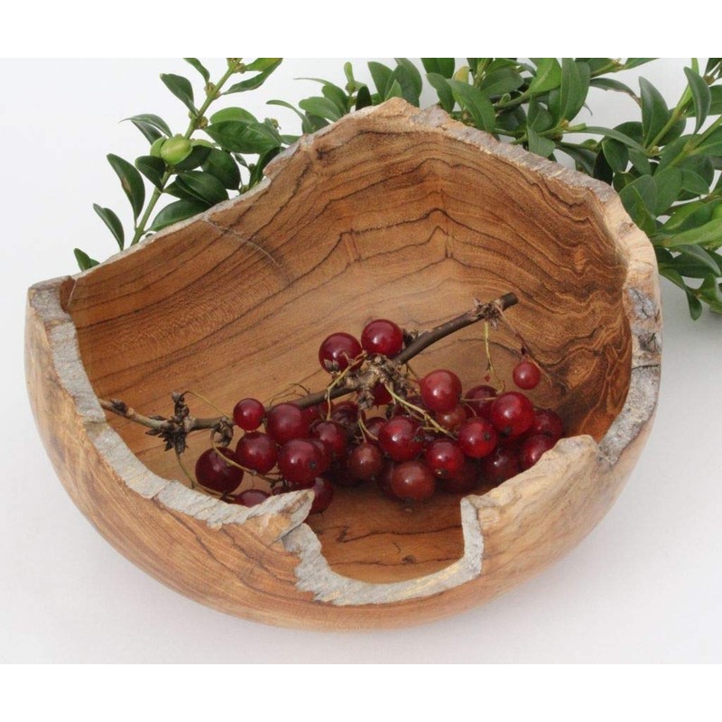 Windalf Nila Rustic Snack Wooden Bowl Diameter 14 cm Nut