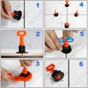 Tile Leveling System Kit with 100pcs Tile Leveler & 2