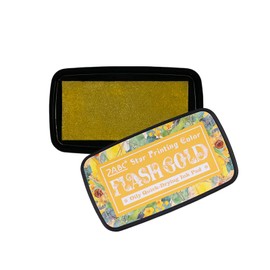 Sgphrzlt Stamp Pads, Craft Ink Pads for Rubber Stamps, Finger Embossing Ink Pads for Stamping, Perfect for Scrapbook Card Making & DIY Projects, Gold