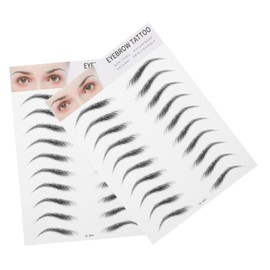 Healvian 2pcs Brow Kit Eyebrow Stickers Brown Eyebrow Stencil Sticker Browtool Brow Stencil Permanent for Sparse