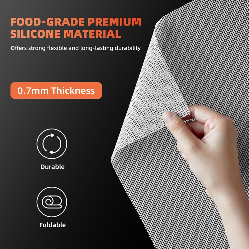 2000x350mm DIY Silicone Dehydrator Sheets, [2 Pack] Non Stick Large