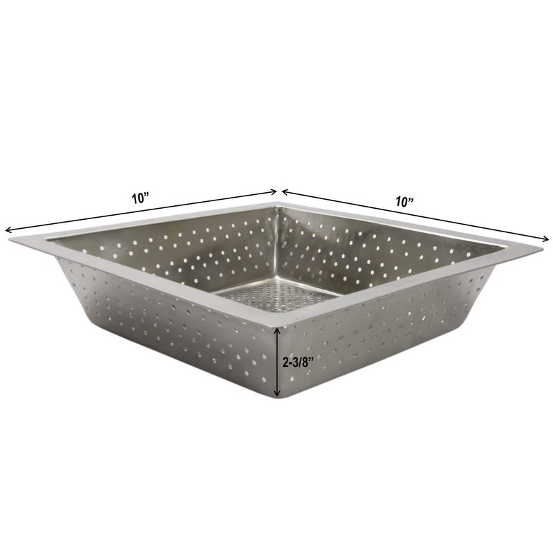 GSW FS-BS Stainless Steel Floor Sink Drain Strainer 10” x