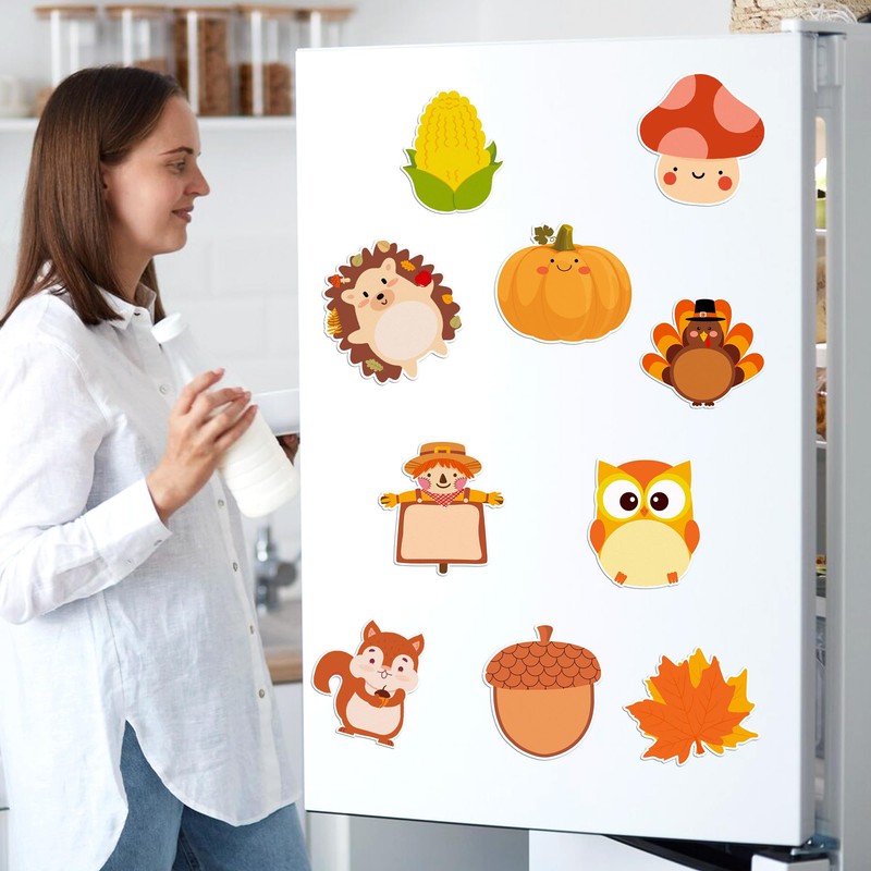 240Pcs Fall Sticky Notes Thanksgiving Sticky Notes, Turkey Pumpkin Squirrel
