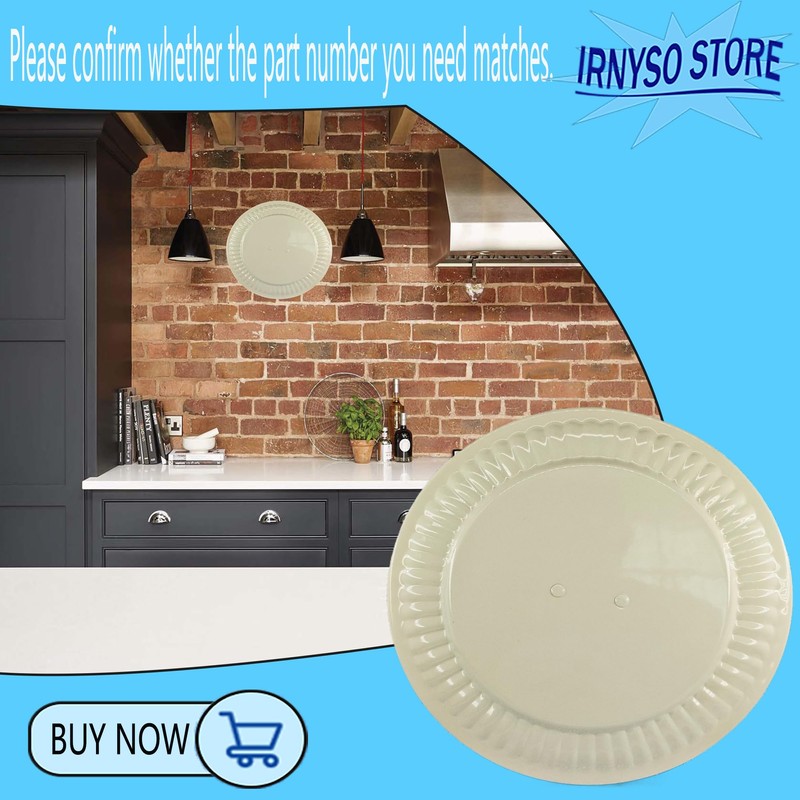 Irnyso White Fireplace Stove Pipe Flue Hole Cover 6719900 BM0353
