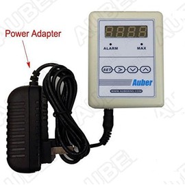 Thermometer for Stove Pipe, Chimney, Outdoor Wood Boiler, w/Alarm (Sensor with Bracket for Double Wall (TC-K-BR))